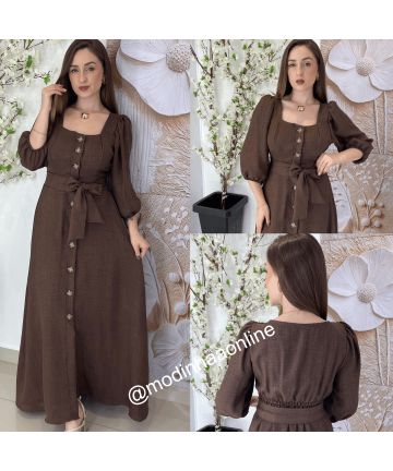 Vestido Hanna Marrom